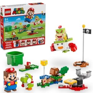 LEGO Super Mario Interactive Playset with Red, Green, and Brown